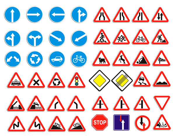 дорожный знак красный круг